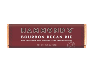 Hammond's Bourbon Pecan Pie Milk Chocolate Bar 2.25oz 12ct